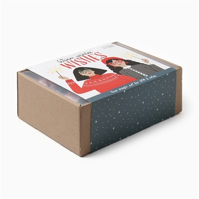 Набор новогодний подарочный «Новый год: Warm winter wishes» полотенце и аксессуары