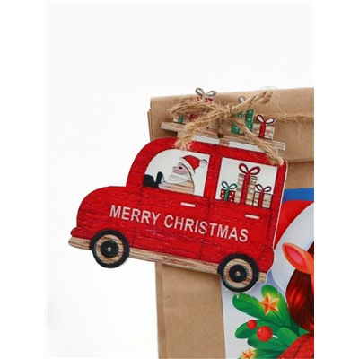 Чай новогодний в крафтовом пакете с игрушкой «Тёплые встречи и чаёк», 50 г