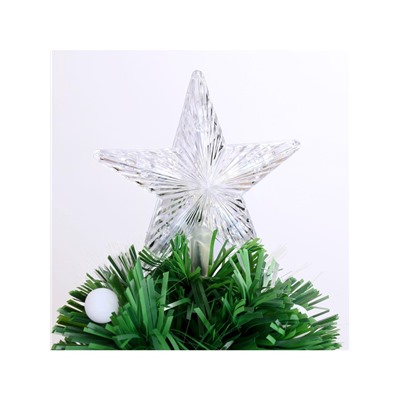 Ёлка светодиодная «Огонёк» 120 см, диаметр нижнего яруса 65 см, 124 ПВХ веток, мигание, свечение мульти