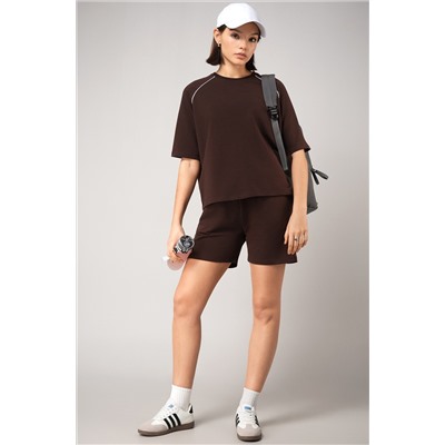 Женский костюм с шортами из футера двухнитки Happyfox