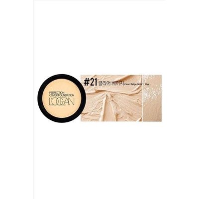 L’ocean Консилер / Perfection Cover Foundation #21 Clear Beige, 16 г KRISTALLER, 1134741