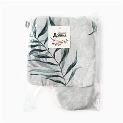 Набор кухонный «Доляна» Tropics: варежка 20×27 см, прихватка 19×19 см, 100% хлопок, 164 г/м²