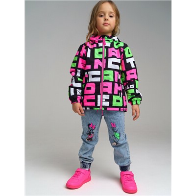 Брюки текстильные джинсовые для девочек