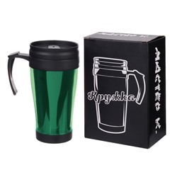 Термокружка Мастер К «Комфорт. Визави», 400 мл, 12.5×17 см, пластик, зелёная