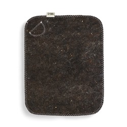 Коврик - сидушка для бани и сауны «Классический», 44×34 см, шерсть 100%, серый