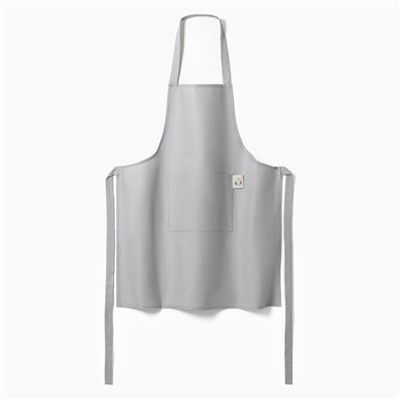 Фартук «Этель» Home, 60×70 см, светло-серый, 100% хлопок, саржа 190 г/м²