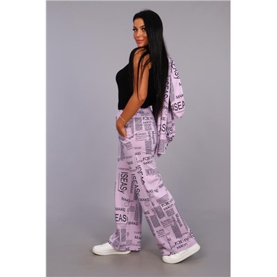 Брюки 36562 (Сиреневый)