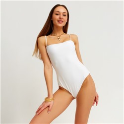 Купальник женский слитный MINAKU Basic, размер 48, белый