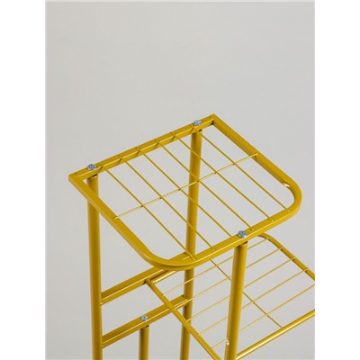 Подставка для цветов Greengo, 7 полок, 43×22×126 см, напольная, металл, цвет золотой
