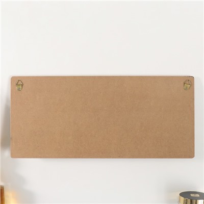 Настенные крючки декоративные «Любовь. Эвкалипт с бантиком», дерево, 35.7×16 см