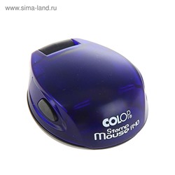 Оснастка для круглой печати карманная COLOP Stamp Mouse R=40, диаметр 40 мм, корпус синий