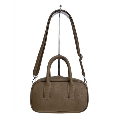 Женская сумка из искусственной кожи, цвет коричневый