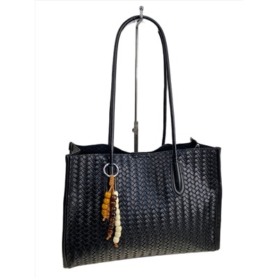 Женская сумка из искусственной кожи, цвет черный