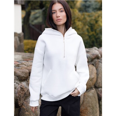 Худи из премиального футера трехнитки с начесом