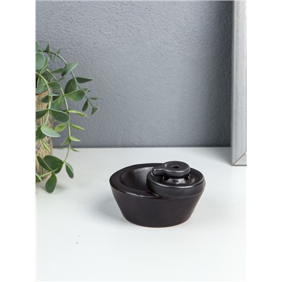 Подставка для благовоний TAKE IT EASY «Чаши мироздания», набор благовоний конусы, стелющийся дым, 4.3×3.5×6 см