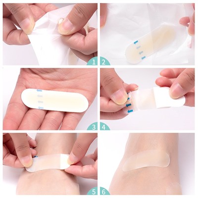 Гелевый гидроколлоидный пластырь от мозолей Удлиненный 20*60 мм.