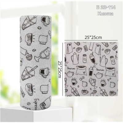 Универсальные салфетки для уборки из микрофибры в рулонах.