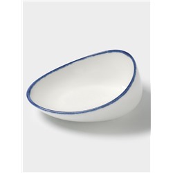 Салатник Magistro Blue Lagoon, 350 мл, 19.2×14.9×7.9, фарфор, белый