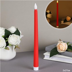 Свеча светодиодная 27 см стержень красная / VFR-46red /уп 12/480/