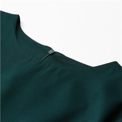 Платье мини женское MINAKU: Silk pleasure, зелёное, размер 48