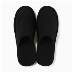 Тапочки мужские, черный, флис, размер 41