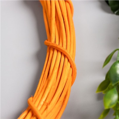 Кольцо для изготовления ловца снов «Оранжевый», d=30 см, ротанг