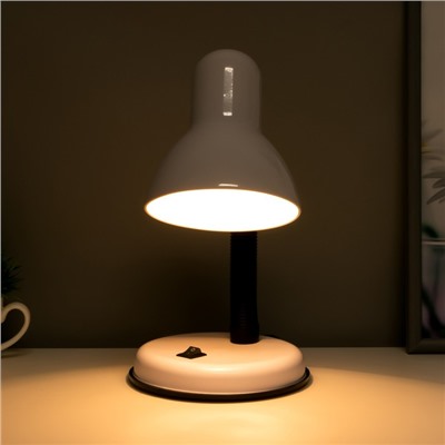 Лампа настольная Е27, с выкл. (220 В) белая 34×14×14 RISALUX