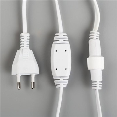 УЦЕНКА Гирлянда «Занавес», 2×3 м, IP44, УМС, 760 LED, 220 В, белая нить, свечение белое