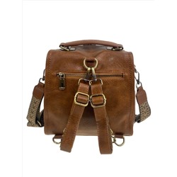 Женская сумка - рюкзак из искусственной кожи, цвет шоколад