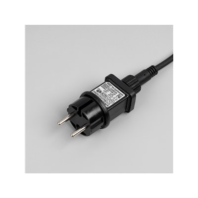 Гирлянда «Клип-лайт» 5 нитей по 20 м, IP44, УМС, тёмная нить, 665 LED, свечение синее, 24 В