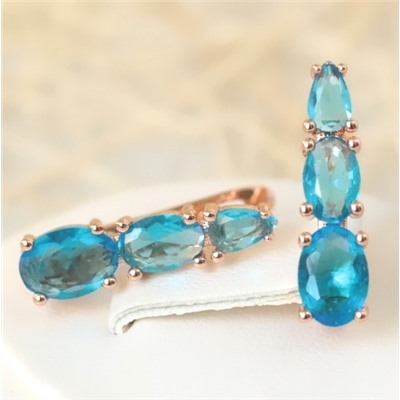 Серьги позолота H01-6448