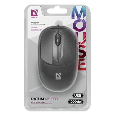 Мышь оптическая Defender Datum MS-980 (black)