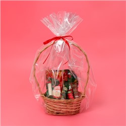 Плёнка для цветов и букетов, прозрачная 0.7×37.5 м, 1000 г, 40 мкм