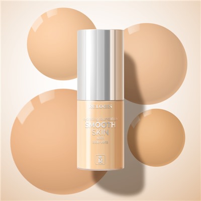 Крем тональный увлажняющий Smooth Skin с алоэ вера тон 03 золотистый бежевый