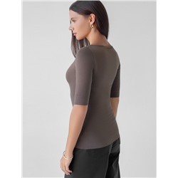 Джемпер  из премиального хлопка с эластаном