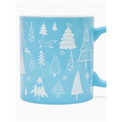 Кружка чайная новогодняя «Новогодний лес», 530 мл