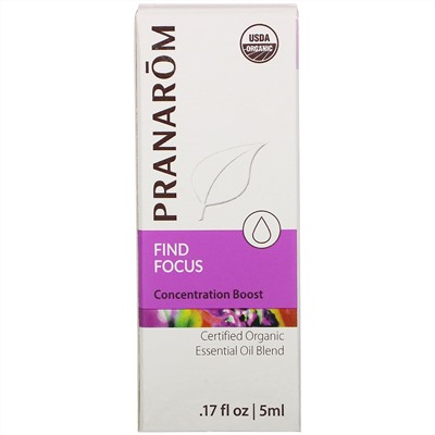 Pranarom, Essential Oil, Find Focus, .17 fl oz (5 ml)