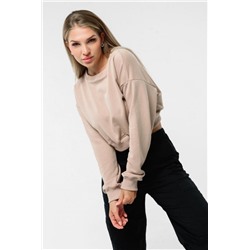 Свитшот 3 оверсайз короткий (Бежевый)