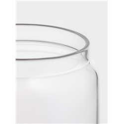 Стакан BellaTenero «Эко», 500 мл, 7.5×15.5 см, с трубочкой, с бамбуковой крышкой, стекло, прозрачный