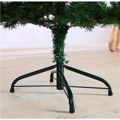 Ёлка светодиодная «Эксклюзив» 120 см диаметр нижнего яруса 75 см, 332 ветки, свечение тёплое белое