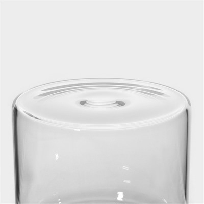 Банка для сыпучих продуктов Magistro «Плезир», 600 мл, 10.5×11 см, с вакуумной крышкой, стекло, прозрачная