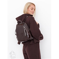 Рюкзак женский кожаный 19001-8 coffee  Polina&Eiterou в Новосибирске