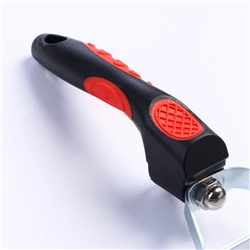 Расчёска перпендикулярная, 16×18.5 см, чёрно-красная