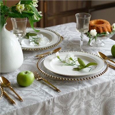 Скатерть «Этель» Classicism 146×110 см, 100% хлопок, саржа 190 г/м², с ВГМО