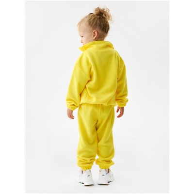 Костюм флисовый детский (худи, брюки) MINAKU цвет жёлтый, рост 110 см