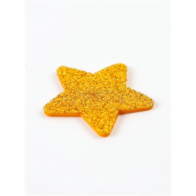 Декор «Звезда» цвет серебро, золото 2 размера, фоам глиттер 5 и 3 см, набор 10 шт.
