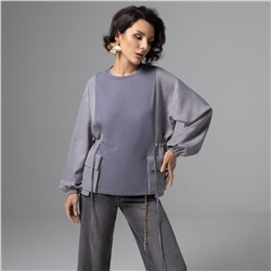 Свитшот дизайнерский, В котором удобно жить (серый)