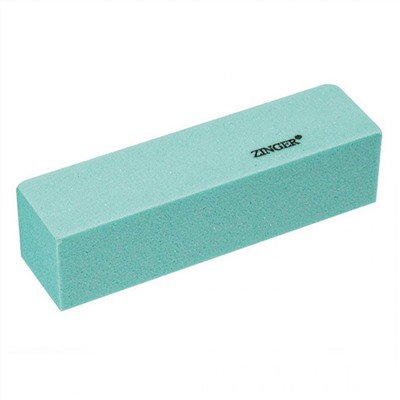 Zinger Бафик для шлифовки ногтей 4-х сторонний / Classic EK-111, 120 грит, зеленый