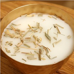 Ароматическая свеча в чаше, 200 г, парафин, lemongrass