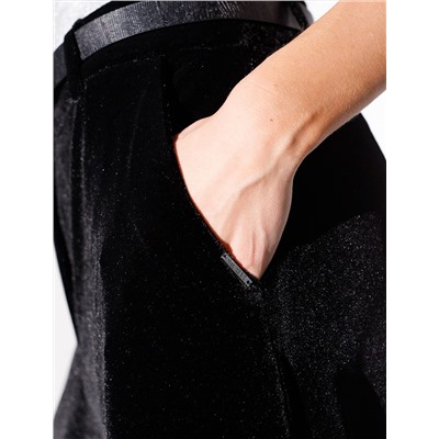 Брюки палаццо широкие из мягкого бархата